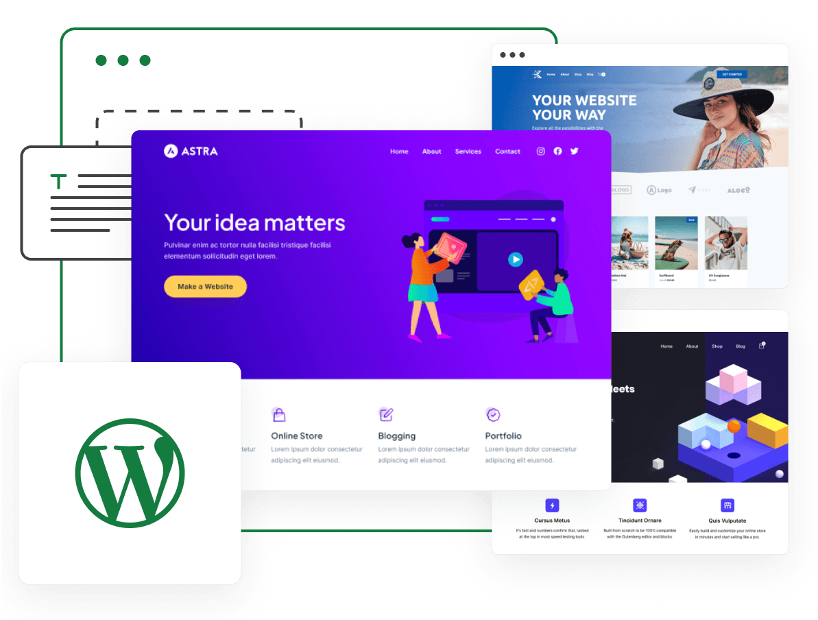 Shared Hosting - Erstellen Sie Ihre erste WordPress Seite, werden Sie kreativ 